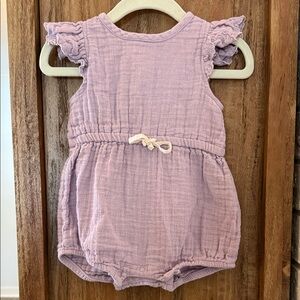 Lavender Ruffled Kids Dress